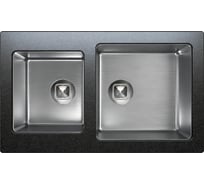 Кухонная мойка TOLERO Twist TTS-840 черный, комбинированная 474308