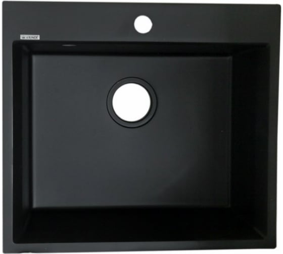 Мраморная мойка KAISER BlackSilver KMM-5056 BS 1