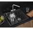 Кухонная мойка GRANULA кварц, Kitchen Space RINZER 5807R, ЧЕРНЫЙ 7