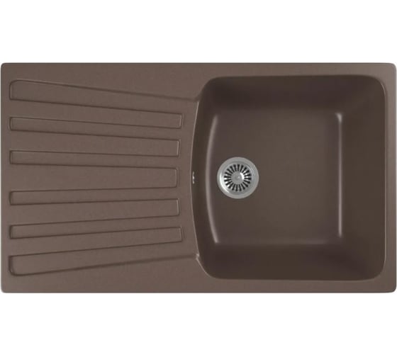 Кухонная мойка GreenStone цвет шоколад GRS-12-345 1