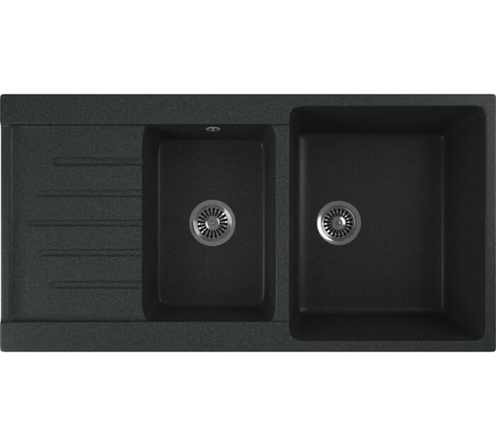 Кухонная мойка GreenStone антрацит GRS-98k-343