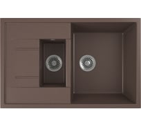Кухонная мойка GreenStone шоколад GRS-21K-345