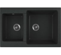 Кухонная мойка GreenStone антрацит GRS-76k-343