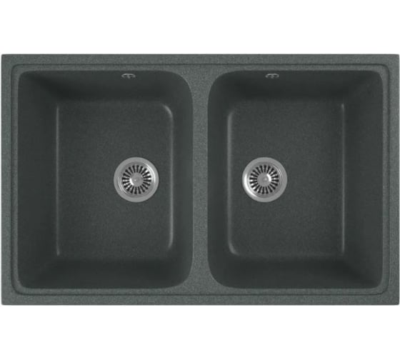 Кухонная мойка GreenStone цвет антрацит GRS-15-343