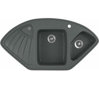 Кухонная мойка GreenStone цвет антрацит GRS-14K-343
