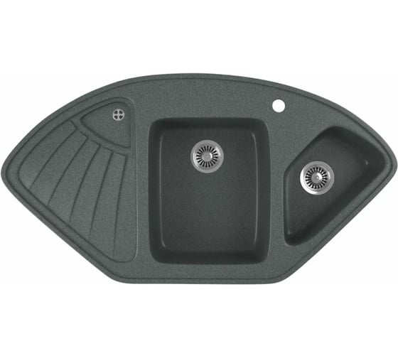 Кухонная мойка GreenStone цвет антрацит GRS-14K-343 1