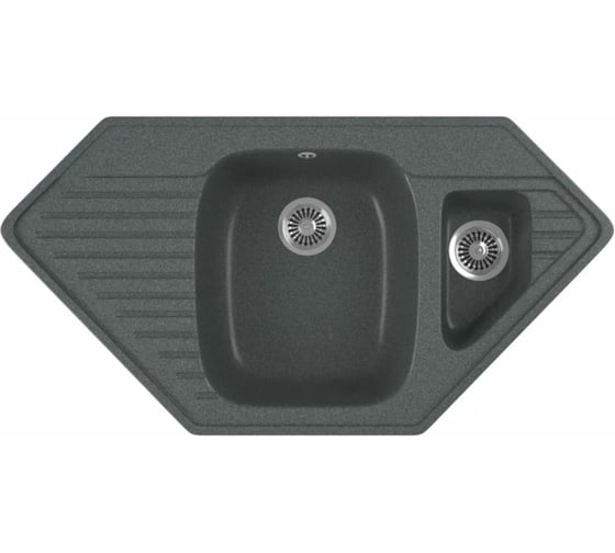 Кухонная мойка GreenStone цвет антрацит GRS-10K-343 1