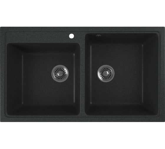Кухонная мойка GreenStone антрацит GRS-85k-343