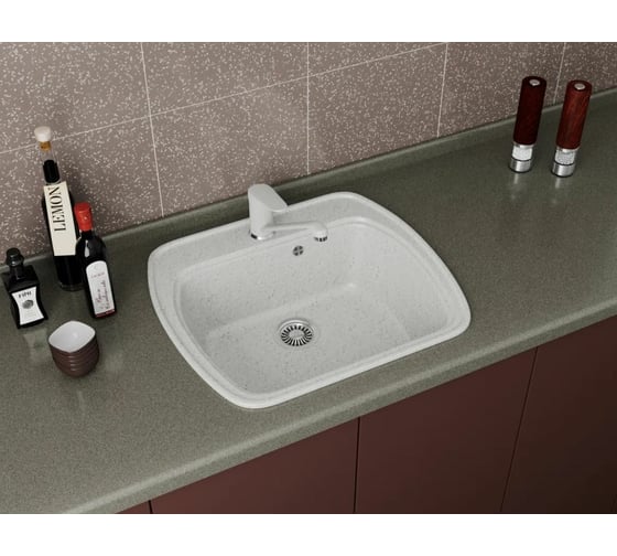 Кухонная мойка GreenStone цвет молочный GRS-11-341