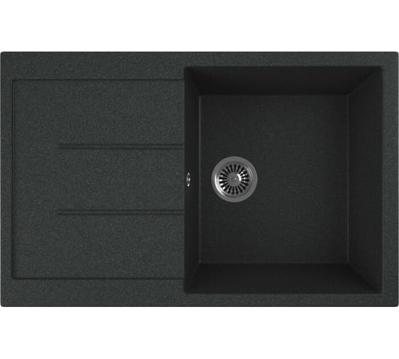 Кухонная мойка GreenStone антрацит GRS-25-343