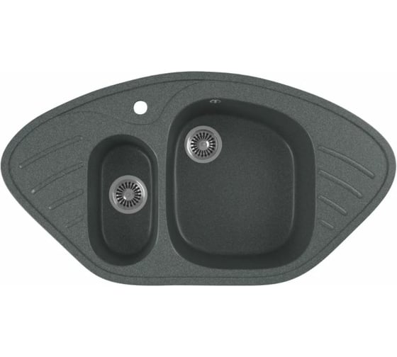 Кухонная мойка GreenStone цвет антрацит GRS-14-343