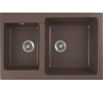 Кухонная мойка GreenStone шоколад GRS-76k-345