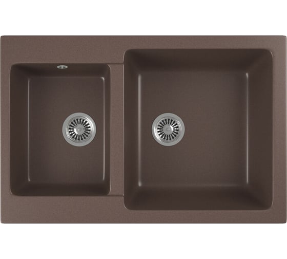 Кухонная мойка GreenStone шоколад GRS-76k-345
