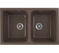Кухонная мойка GreenStone цвет шоколад GRS-15-345