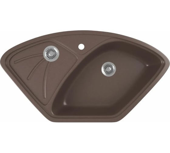 Кухонная мойка GreenStone цвет шоколад GRS-10E-345
