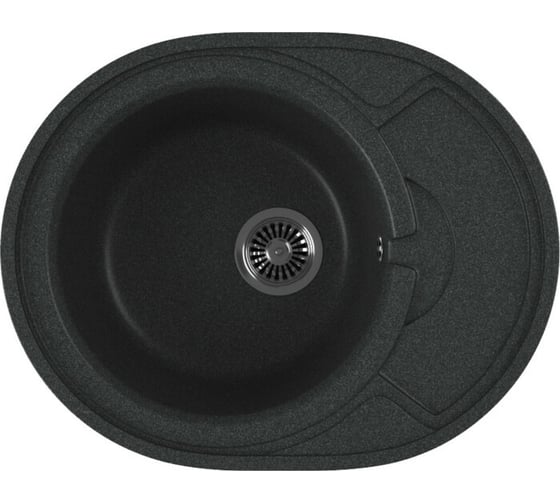 Кухонная мойка GreenStone антрацит GRS-18k-343