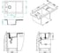 Мойка для кухни Alveus Formic 30 Granital+ 760x500 мм, 1 чаша, Deep Black G90, с сифоном 1127749 1149135 2