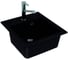 Мойка для кухни Alveus Atrox 20 Granital 470x500 мм, 1 чаша, Carbon G91, Black Edition, с сифоном 1148149 1148161 2