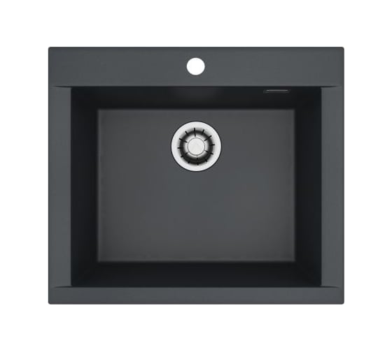 Мойка для кухни Alveus Pure-G 30 Algranit 590x520x198 мм, Deep Black A90, с сифоном 1148858 1149276
