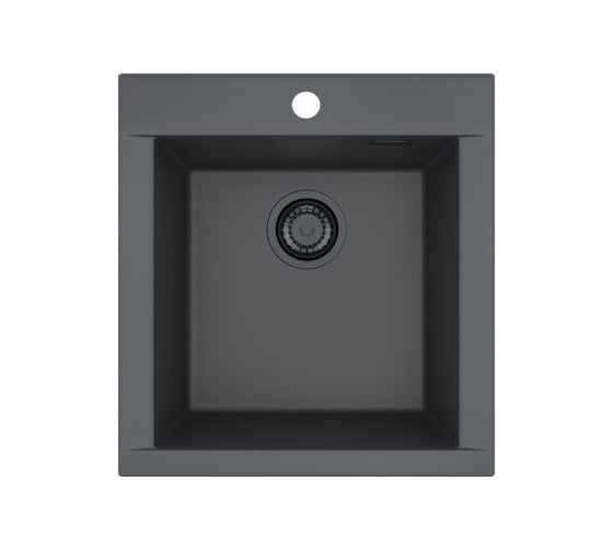 Мойка для кухни Alveus Pure-G 20 Algranit Black Edition 480x520x198 мм, Deep Black A90, с сифоном 1148151 1149270
