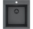 Мойка для кухни Alveus Pure-G 20 Algranit Black Edition 480x520x198 мм, Deep Black A90, с сифоном 1148151 1149270 1