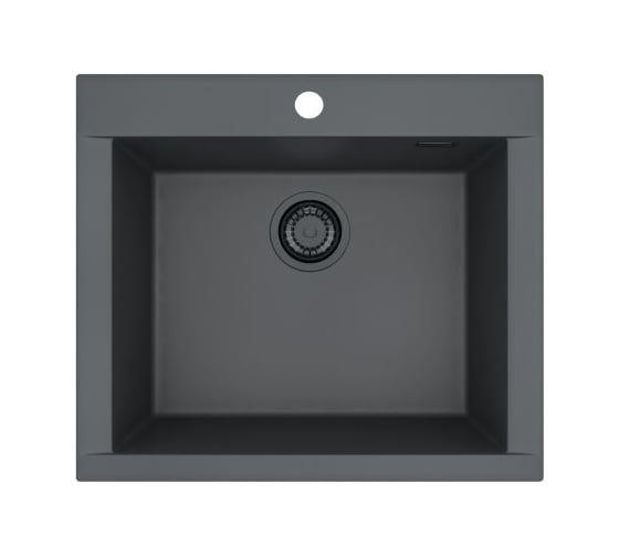 Мойка для кухни Alveus Pure-G 30 Algranit Black Edition 590x520x198 мм, Deep Black A90, с сифоном 1148151 1149277