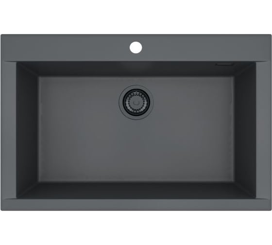 Мойка для кухни Alveus Pure-G 40 Algranit Black Edition 790x520x198 мм, Deep Black A90, с сифоном 1148151 1149284