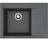 Мойка для кухни Alveus Pure-G 60R Algranit 680x520x198 мм, Carbon A91, с сифоном 1148858 1149495 1