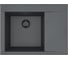 Мойка для кухни Alveus Pure-G 60L Algranit Black Edition 680x520x198 мм, Deep Black A90, с сифоном 1148151 1149298 1