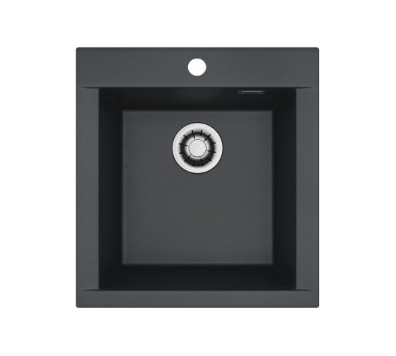 Мойка для кухни Alveus Pure-G 20 Algranit 480x520x198 мм, Deep Black A90, с сифоном 1148858 1149269