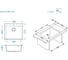Мойка для кухни Alveus Pure-G 30 Algranit 590x520x198 мм, Ivory A20, с сифоном 1148858 1149273 2