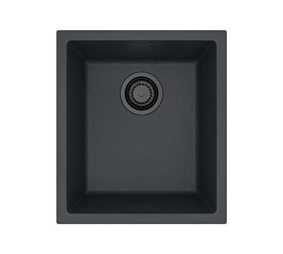 Мойка для кухни Alveus Omni 10 Granital Black Edition 400x450x198 мм, Deep Black G90, с сифоном 1148151 1150043