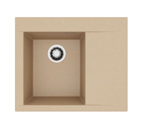 Мойка для кухни Alveus Pure-G 50R Algranit 620x520x198 мм, Clay A50, с сифоном 1148858 1149487