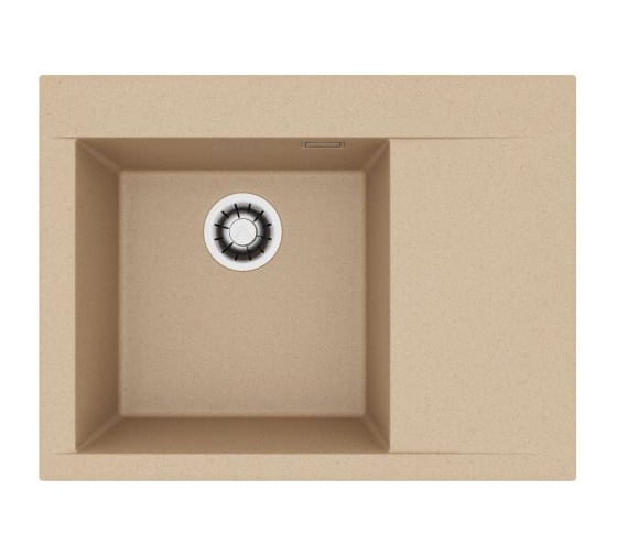 Мойка для кухни Alveus Pure-G 60L Algranit 680x520x198 мм, Clay A50, с сифоном 1148858 1149295