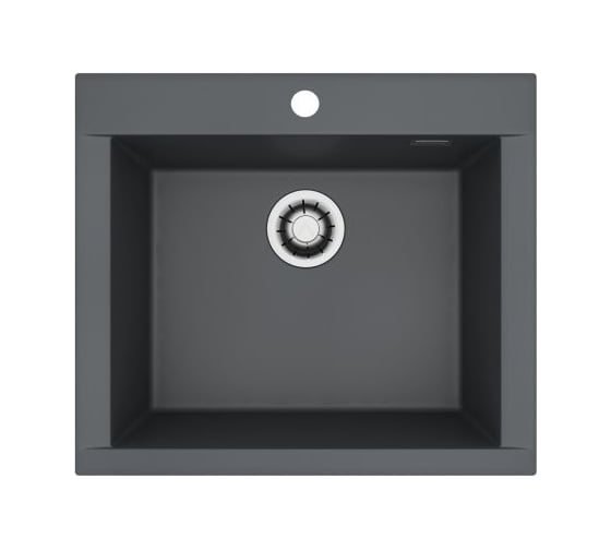 Мойка для кухни Alveus Pure-G 30 Algranit 590x520x198 мм, Carbon A91, с сифоном 1148858 1149275