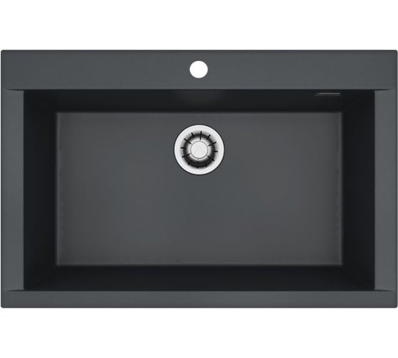 Мойка для кухни Alveus Pure-G 40 Algranit 790x520x198 мм, Deep Black A90, с сифоном 1148858 1149283