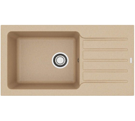 Мойка для кухни Alveus Niagara 90 Granital 775x430x180 мм, Beige G55, с сифоном 1130548 1148031