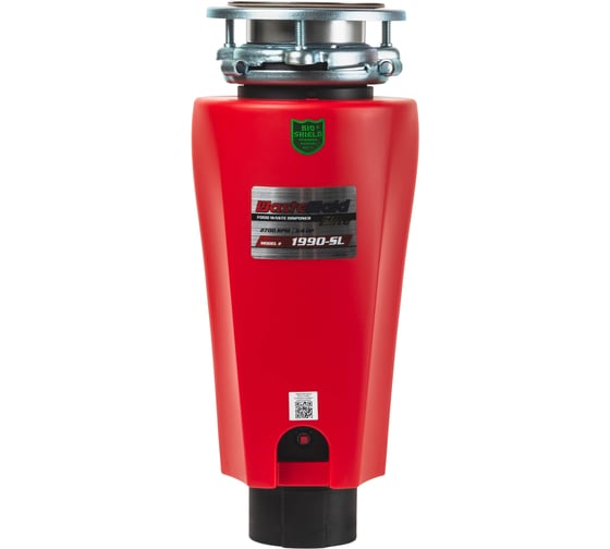 Измельчитель пищевых отходов Bone Crusher Waste Maid Elite 1990-SL Slim Line 3/4 HP, воздушный выключатель, 220 В, крепление 3-bolt 00-00002921