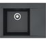 Мойка для кухни Alveus ALVEUS PURE-G 60R ALGRANIT DEEP BLACK-A90 680X520X198 с сифоном 1148858 1149496 1