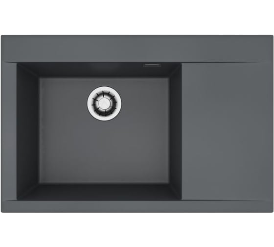 Мойка для кухни ALVEUS PURE-G 70R ALGRANIT CARBON-A91 790х520х198 с сифоном 1148858 1149502