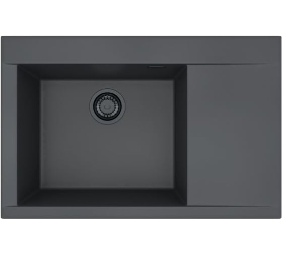 Мойка для кухни Alveus ALVEUS PURE-G 70R ALGRANIT DEEP BLACK-A90 BE 790X520X198 с сифоном 1148858 1149504