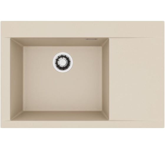 Мойка для кухни ALVEUS PURE-G 70R ALGRANIT IVORY-A20 790х520х198 с сифоном 1148858 1149500