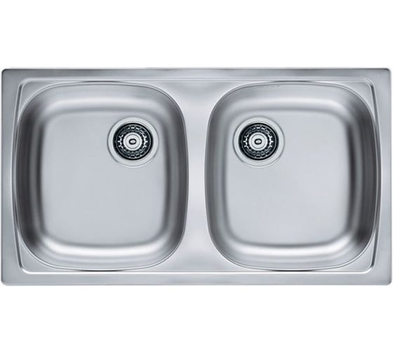 Мойка для кухни Alveus BASIC 160 NAT-90 780х435 2X в комплекте с сифоном 1130557, 1049232