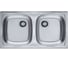 Мойка для кухни Alveus BASIC 160 NAT-90 780х435 2X в комплекте с сифоном 1130557, 1049232 1