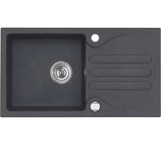 Мойка для кухни Alveus GALAPAGOS 30 GRANITAL CARBON-G91 770x430x150;1X; с сифоном 1105296, 1091214