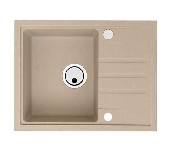 Мойка для кухни Alveus INTERMEZZO 30 GRANITAL BEIGE- G55 620х480х200 1X в компл.с сифоном 1117292, 1117039