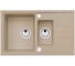 Мойка для кухни Alveus INTERMEZZO 70 GRANITAL BEIGE-G55 780X480X200;1+1/2 в ком.с сифоном 1117293, 1117053 1