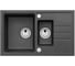 Мойка для кухни Alveus INTERMEZZO 70 GRANITAL CARBON-G91 780х480х200;1+1/2 в ком.с сифоном 1117293, 1117055 1