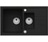 Мойка для кухни Alveus INTERMEZZO 70 GRANITAL DEEP BLACK-G90 780х480х200;1+1/2 в ком.с сифоном 1117293 1149081 1
