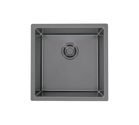 Мойка для кухни Alveus QUADRIX MONARCH 30 NEW ANTHRACITE 450X450X200 в компл. с выпуском без сифона, 1153729